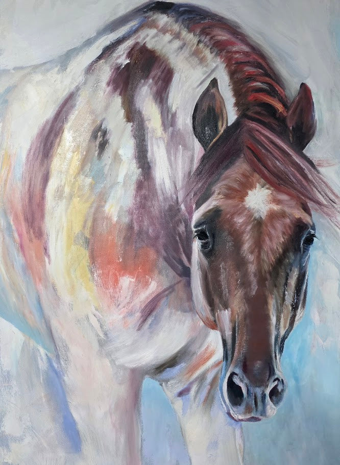Calypso |Original Western Art, Horse Wall Decor| Oil on Canvas 40x30