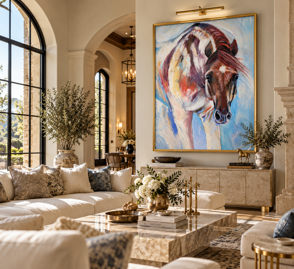 Calypso |Original Western Art, Horse Wall Decor| Oil on Canvas 40x30