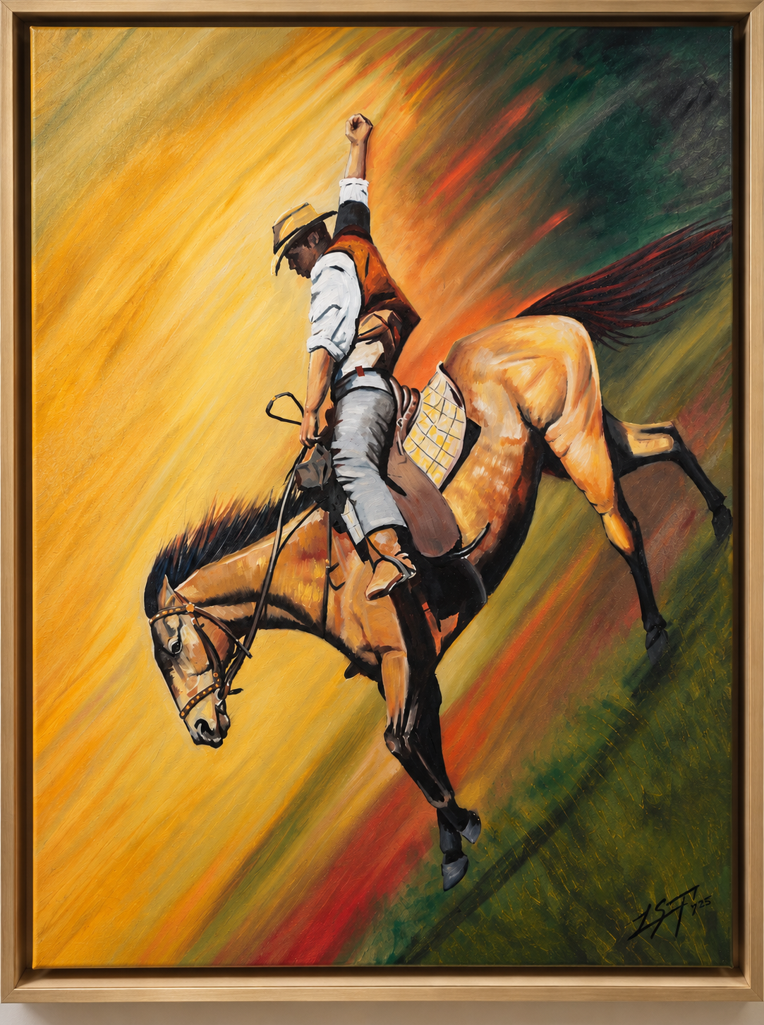 No Fear | Inspired by the Man From Snowy River |Original Western Art, Horse Wall Decor| Oil on Canvas 48x36