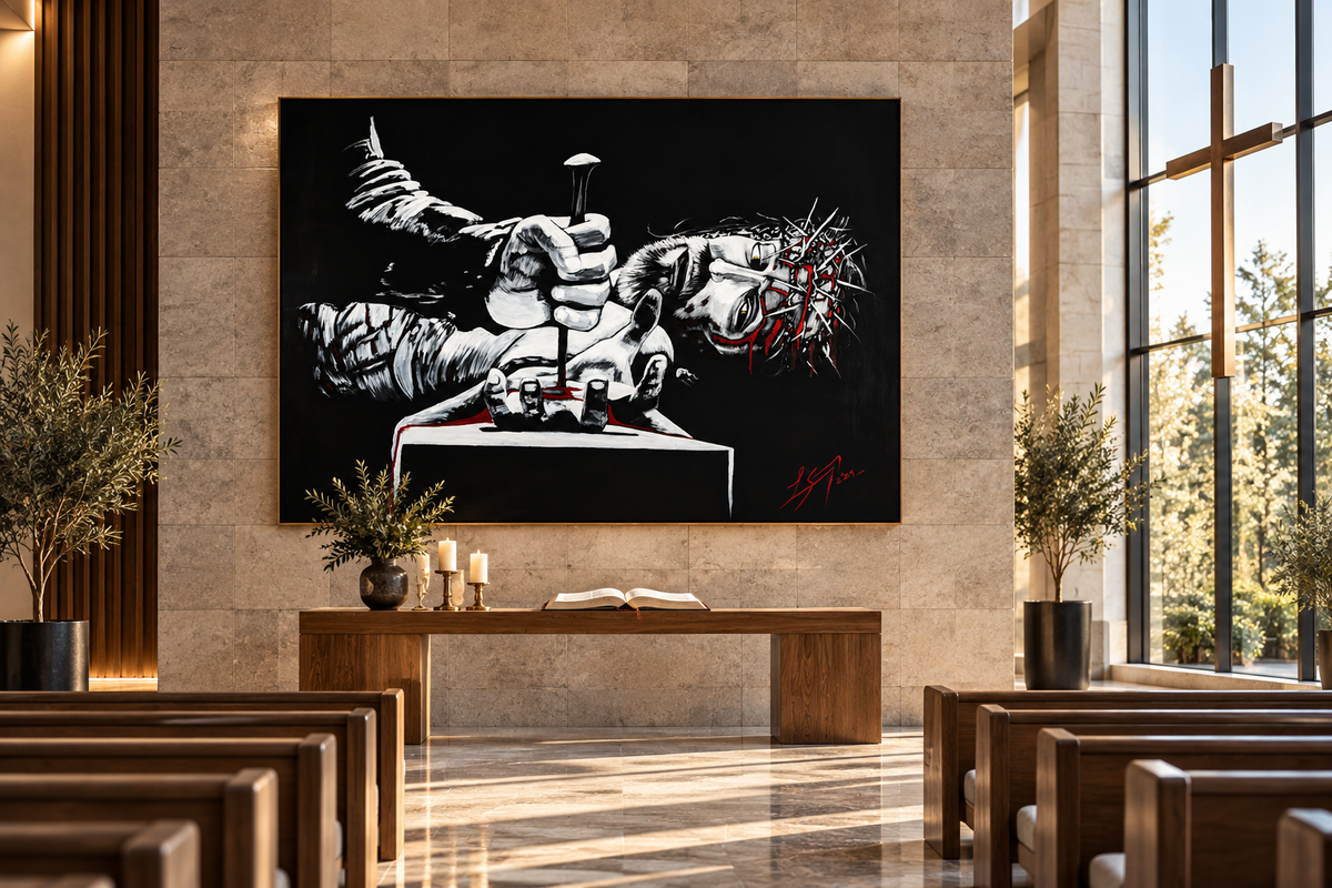 Hands and Feet  Original Oil Painting | 48 × 60 Inches