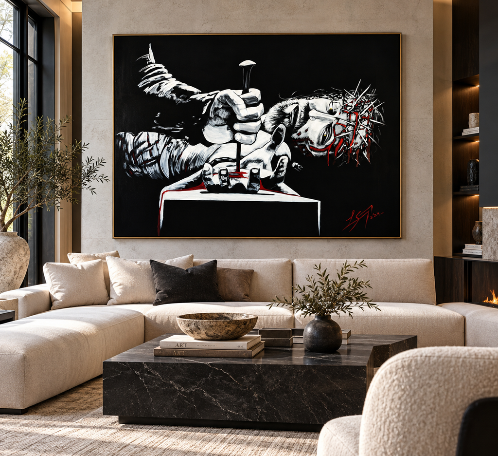 Hands and Feet  Original Oil Painting | 48 × 60 Inches