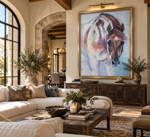 Calypso |Original Western Art, Horse Wall Decor| Oil on Canvas 40x30
