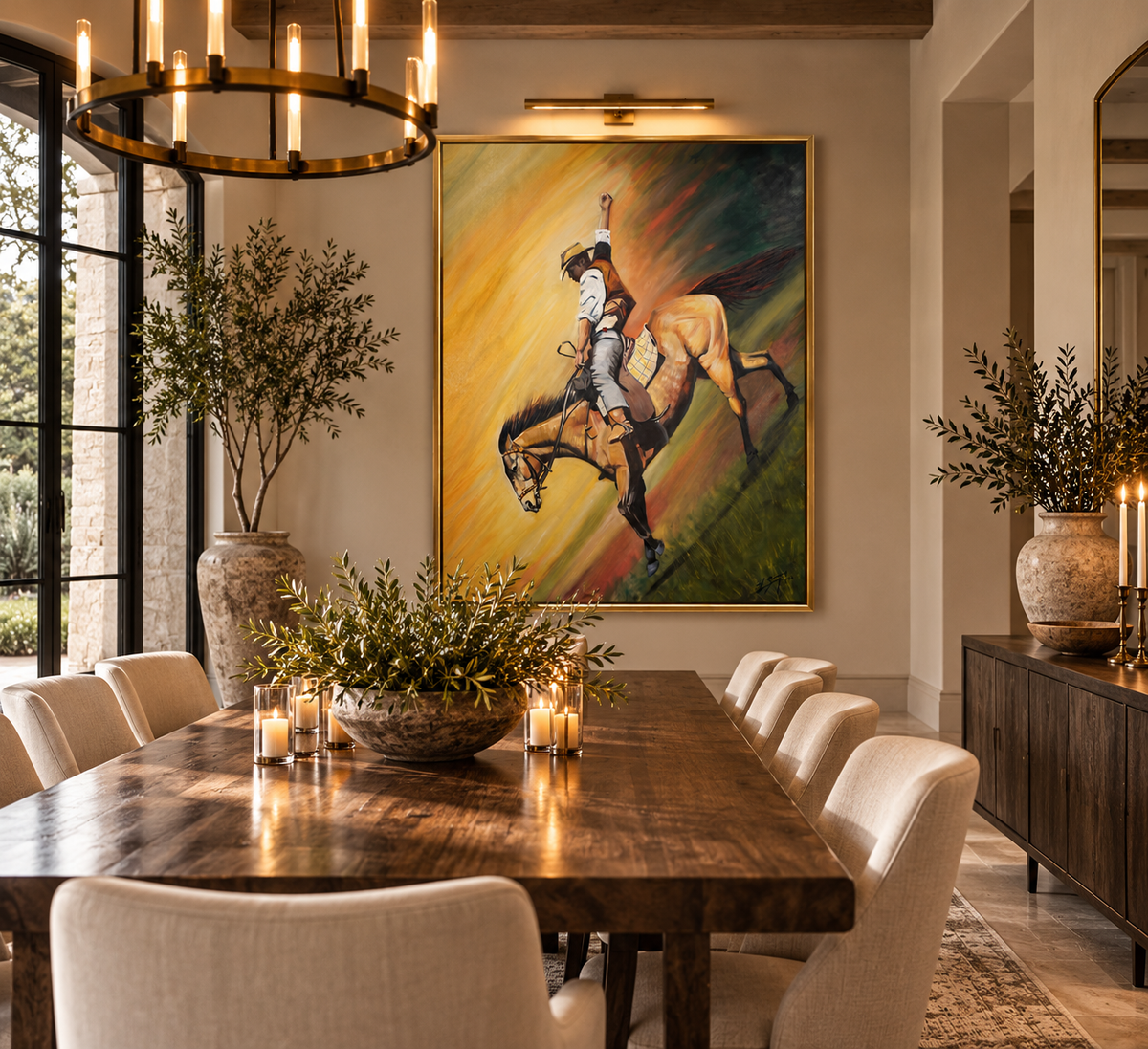 No Fear | Inspired by the Man From Snowy River |Original Western Art, Horse Wall Decor| Oil on Canvas 48x36